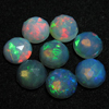 8mm - Round - AAAAAAA - High Quality - Rose Cut - Faceted - Ethiopian Opal Full Amazing Gorgeous Full Multy Colour flashy Fire - 8 pcs